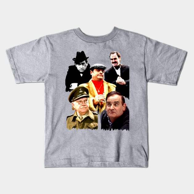 British tv comedy legends Kids T-Shirt by Diversions pop culture designs